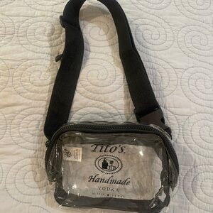 Tito's Handmade Vodka Clear and Black Belt Bag